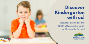 Register online for Kindergarten at Dunstable School for 22-23