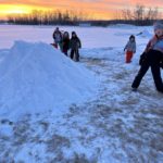 Snow forts everywhere!